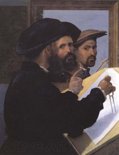 Giovanni Battista Paggi Self-Portrait with an Architect Friend France oil painting art